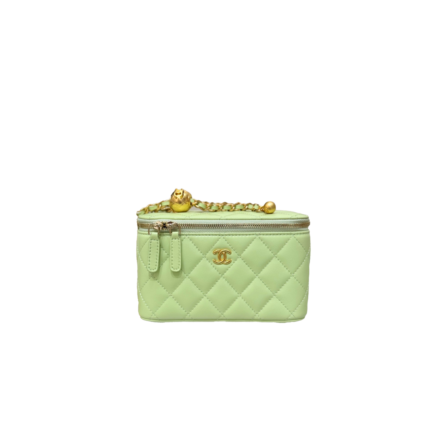 CHANEL Long Vanity Bag Lambskin
