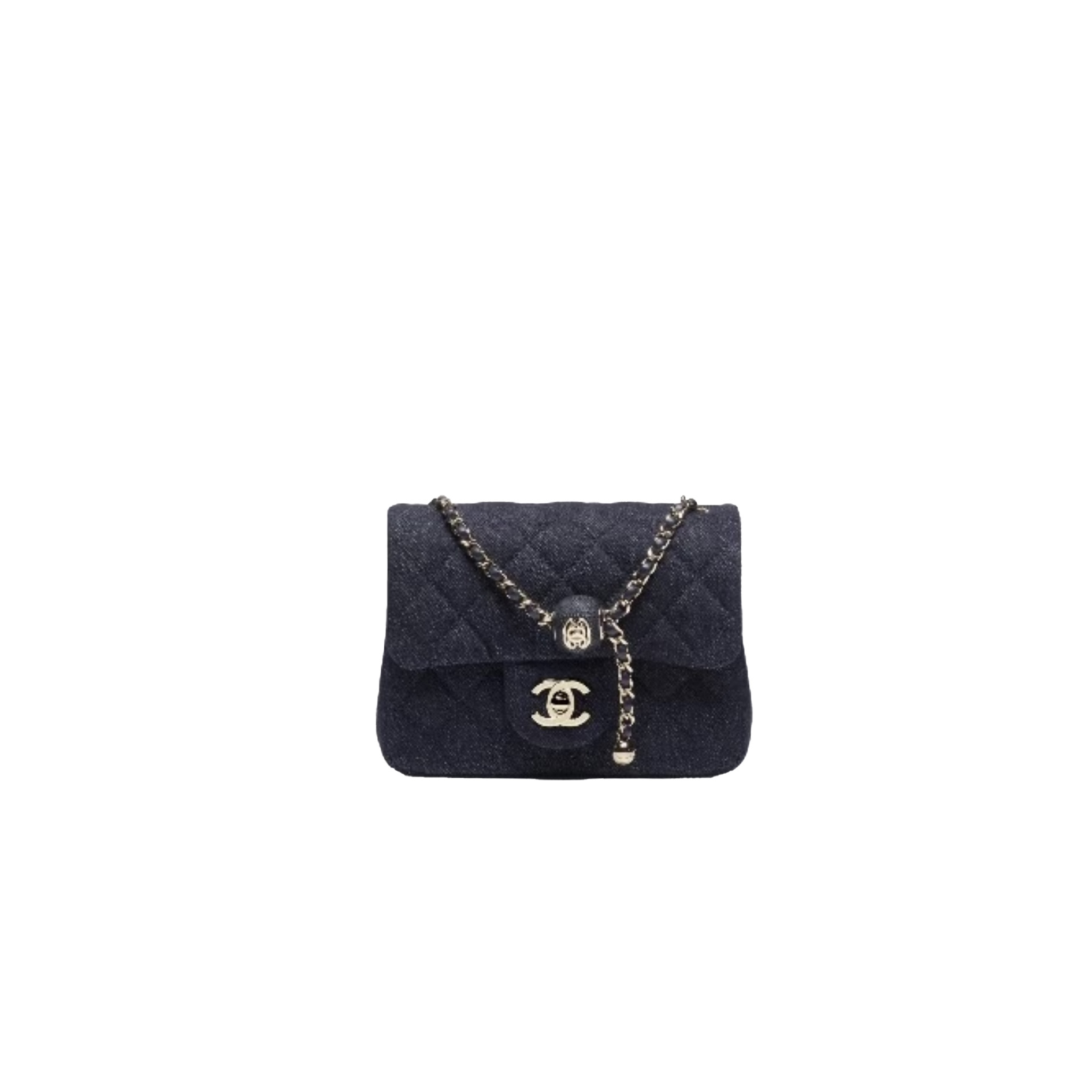 CHANEL Washed Denim Flap Bag