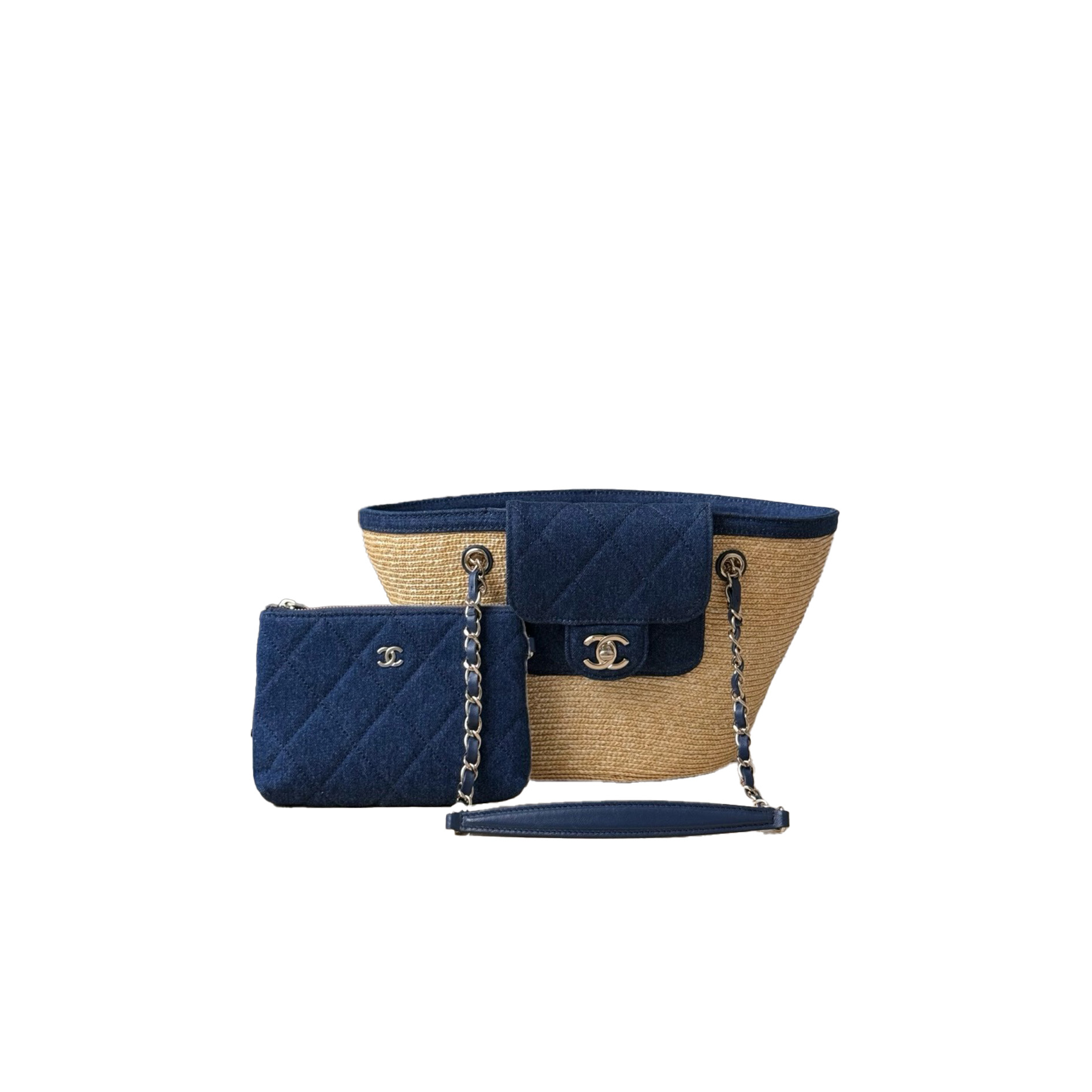 CHANEL Small Coco Beach Shopping Tote Bag