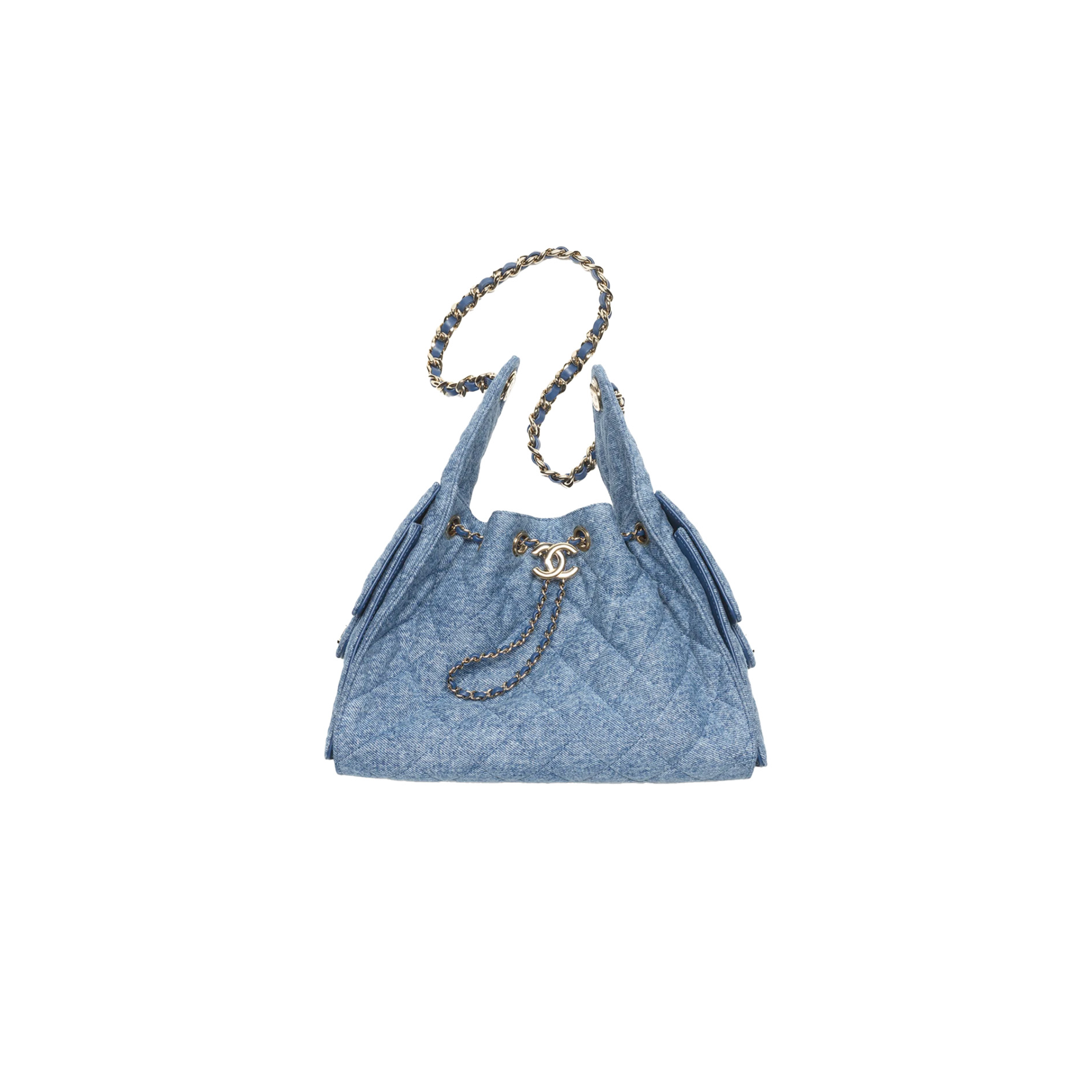 CHANEL 25 SMALL HANDBAG Washed Denim